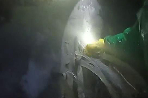 赣州消防水池堵漏现场